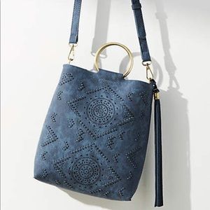 Anthropologie Sedona Blue Tote Bag NWT